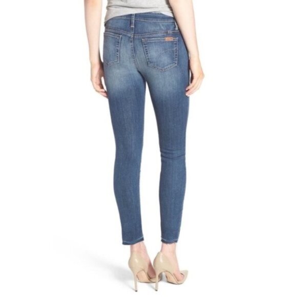 Joe's Jeans Skinny Jeans Icon Ankle Sonoe Denim dark wash raw hem mid rise - Picture 14 of 16